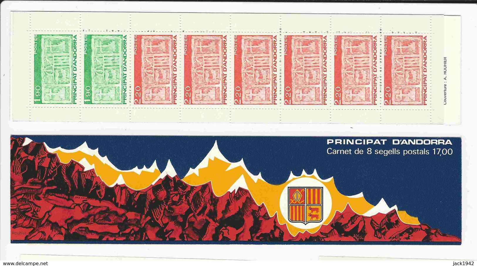 Carnet N°1 - Timbres-poste N°356-357 Dans Un Carnet Mixte - Carnets