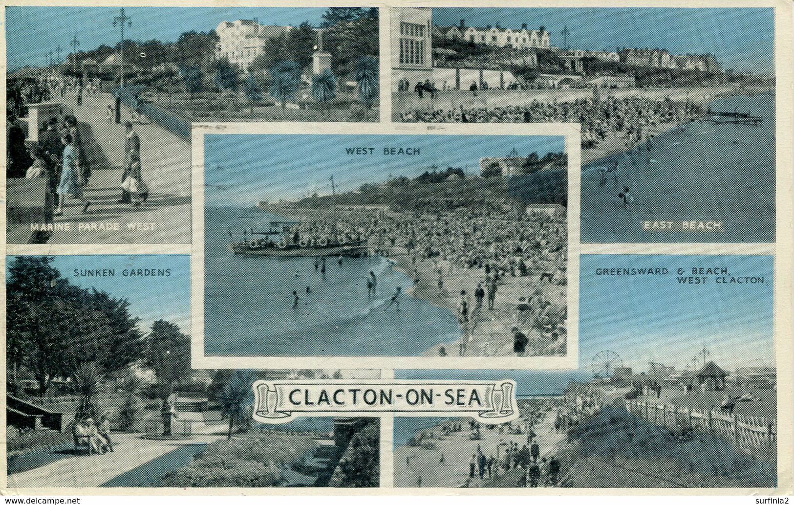 ESSEX - CLACTON ON SEA - 5 VIEWS Es720 - Clacton On Sea