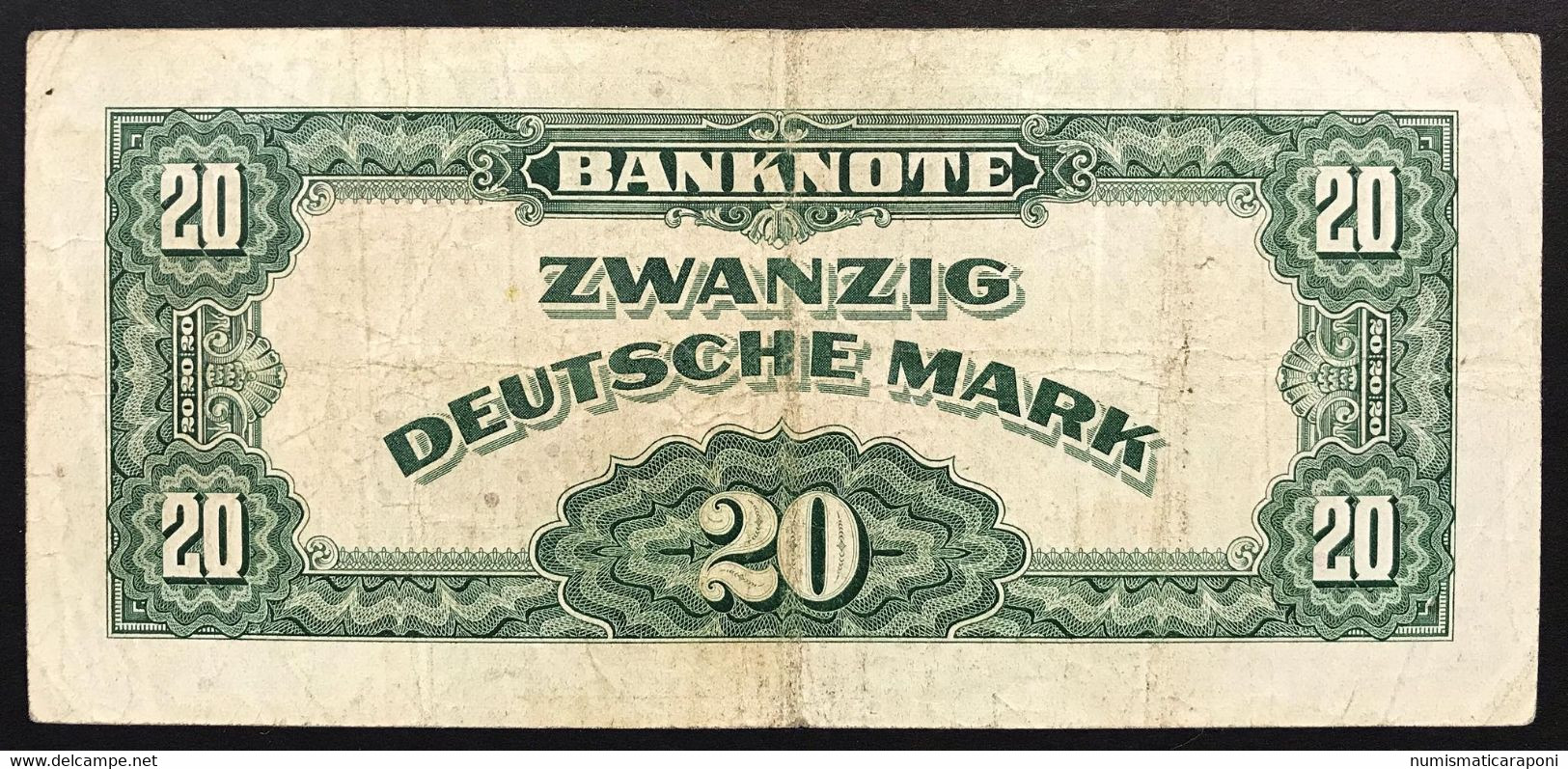 Germania Gemany  20 Deutsche Mark 1948 BB-/VF- P.6a Pressato LOTTO 3836 - 20 Mark