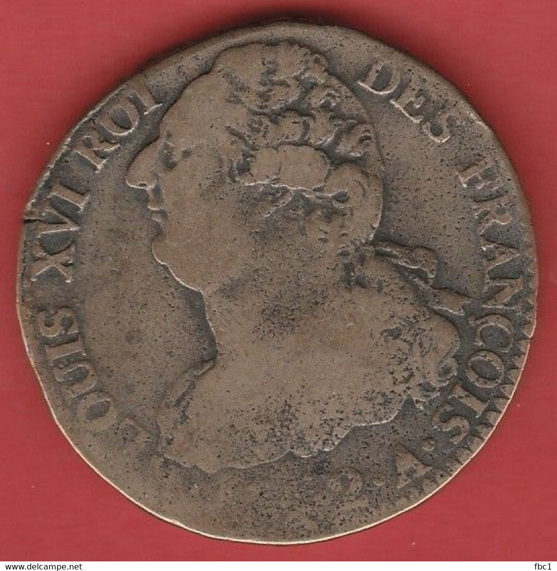 France - 2 Sols François An 4 De La Liberté - 1792 A (Paris) Louis XVI Roi Des François - 1792-1804 Erste Französische Republik