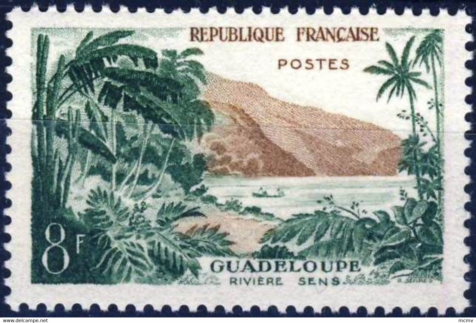 1125 RIVIERE SENS GUADELOUPE  NEUF ** ANNEE 1957 - Unused Stamps
