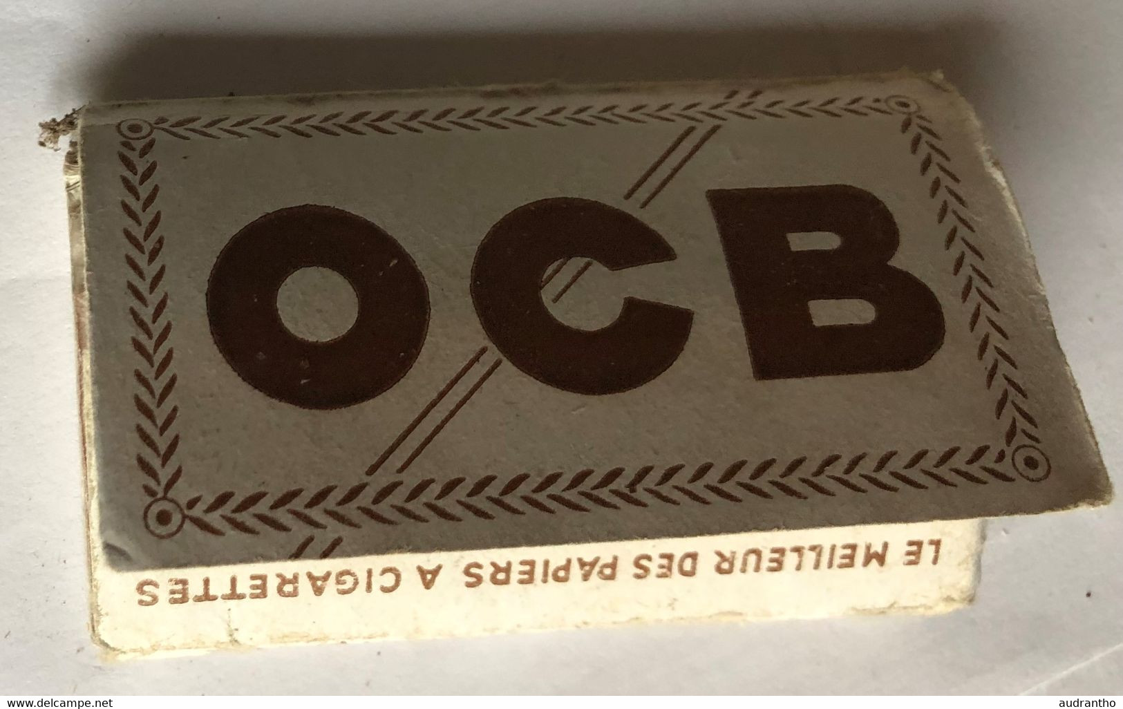 Ancien étui De Papier à Cigarettes OCB Papeterie R. Bolloré Odet Quimper - Autres & Non Classés