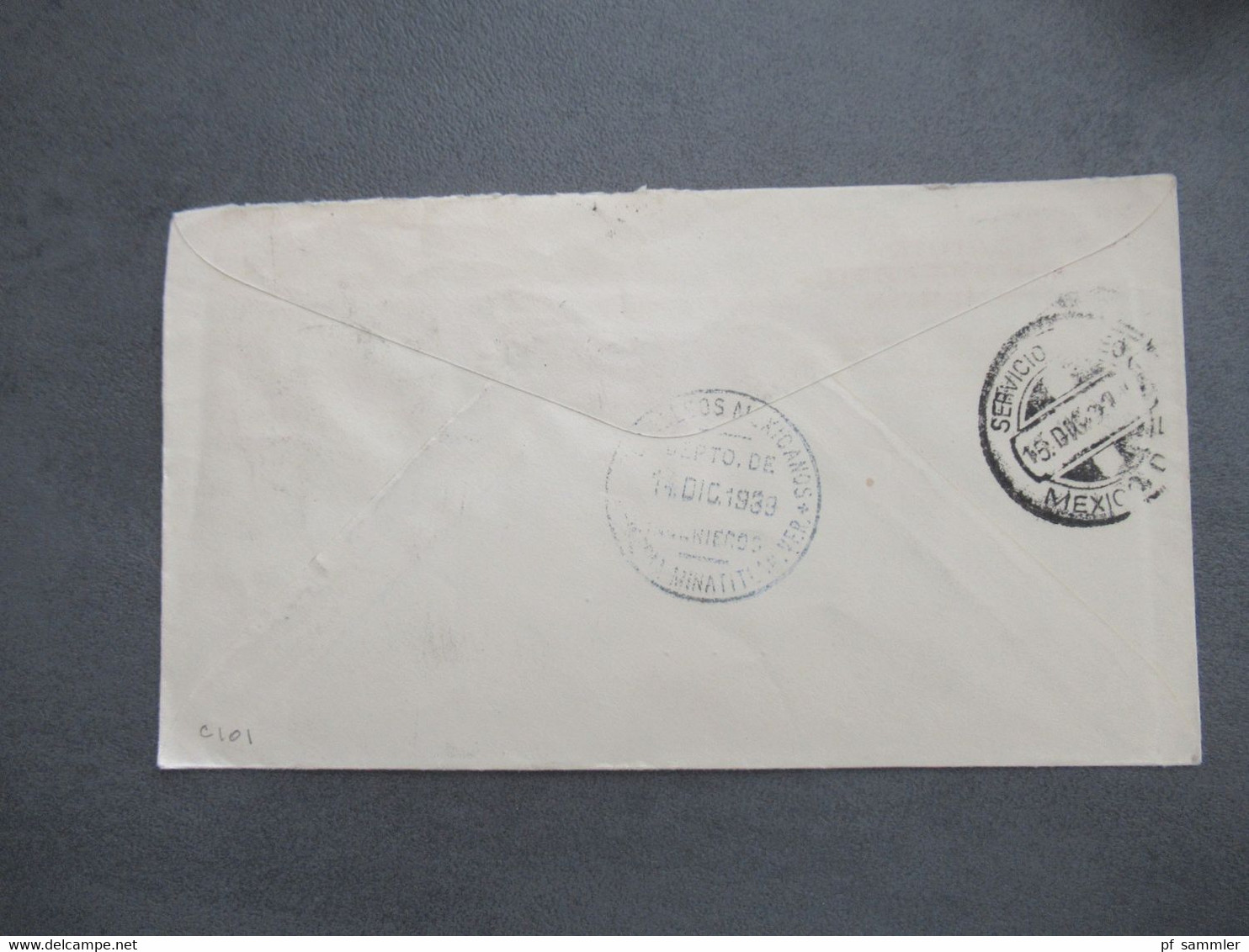 Mexico 1939 Air Mail Letter Stempel L1 Service Postal Aereo / Por Correo Aereo Abs: Petroleos Mexicanos Refineria - Mexiko