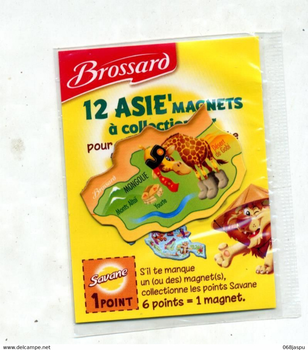 Magnet Savane Brossard Asie Mongolie  Girafe - Publicidad