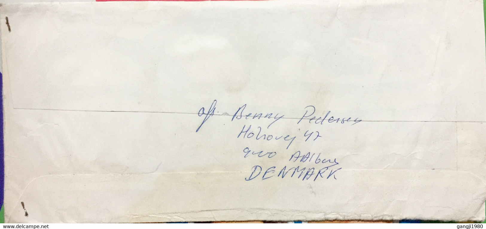 DENMARK 2002, REGISTERED AIRMAIL COVER TO INDIA,2001 EUROPE WITH TAB,AALBORG HASSERIS, - Lettres & Documents