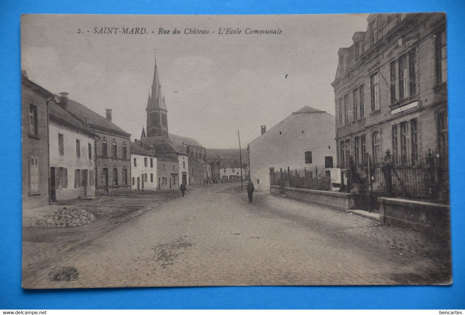 Saint-Mard 1924: Rue Du Château - L'école Communale Animée - Virton