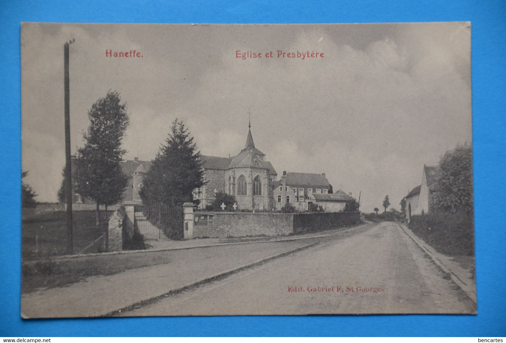 Haneffe 1909: Eglise Et Presbytère - Donceel