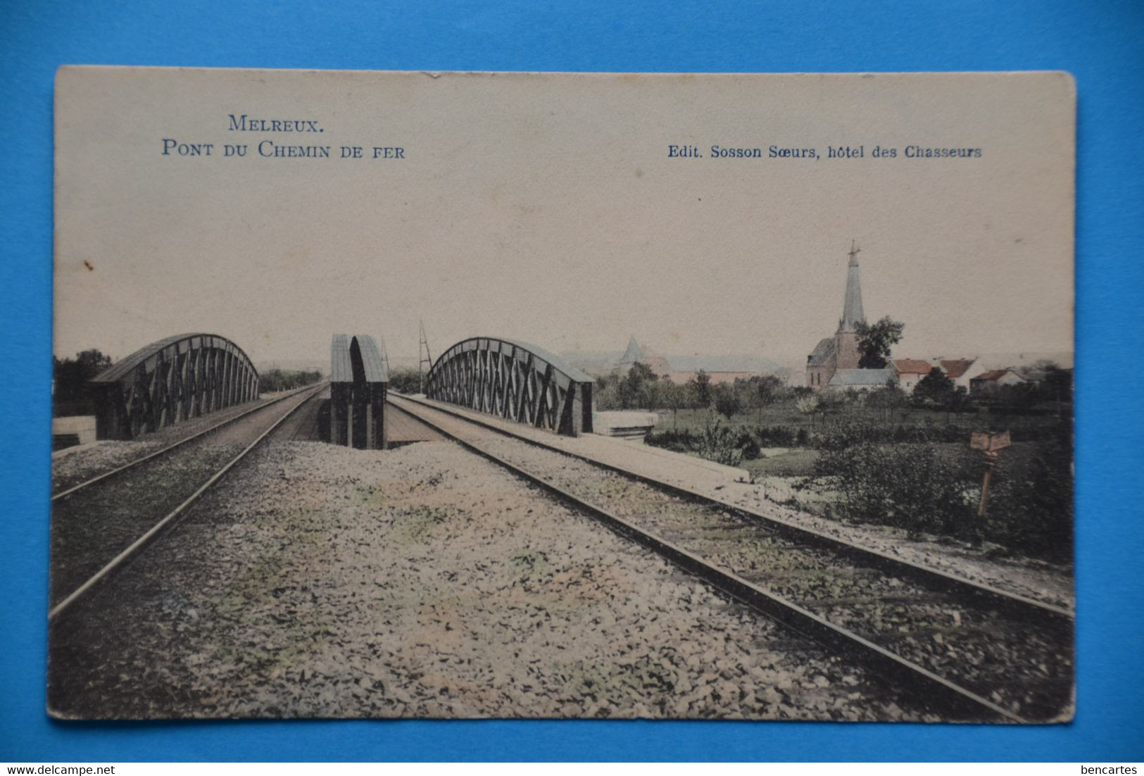 Melreux 1907: Pont Du Chemin De Fer En Couleurs - Hotton