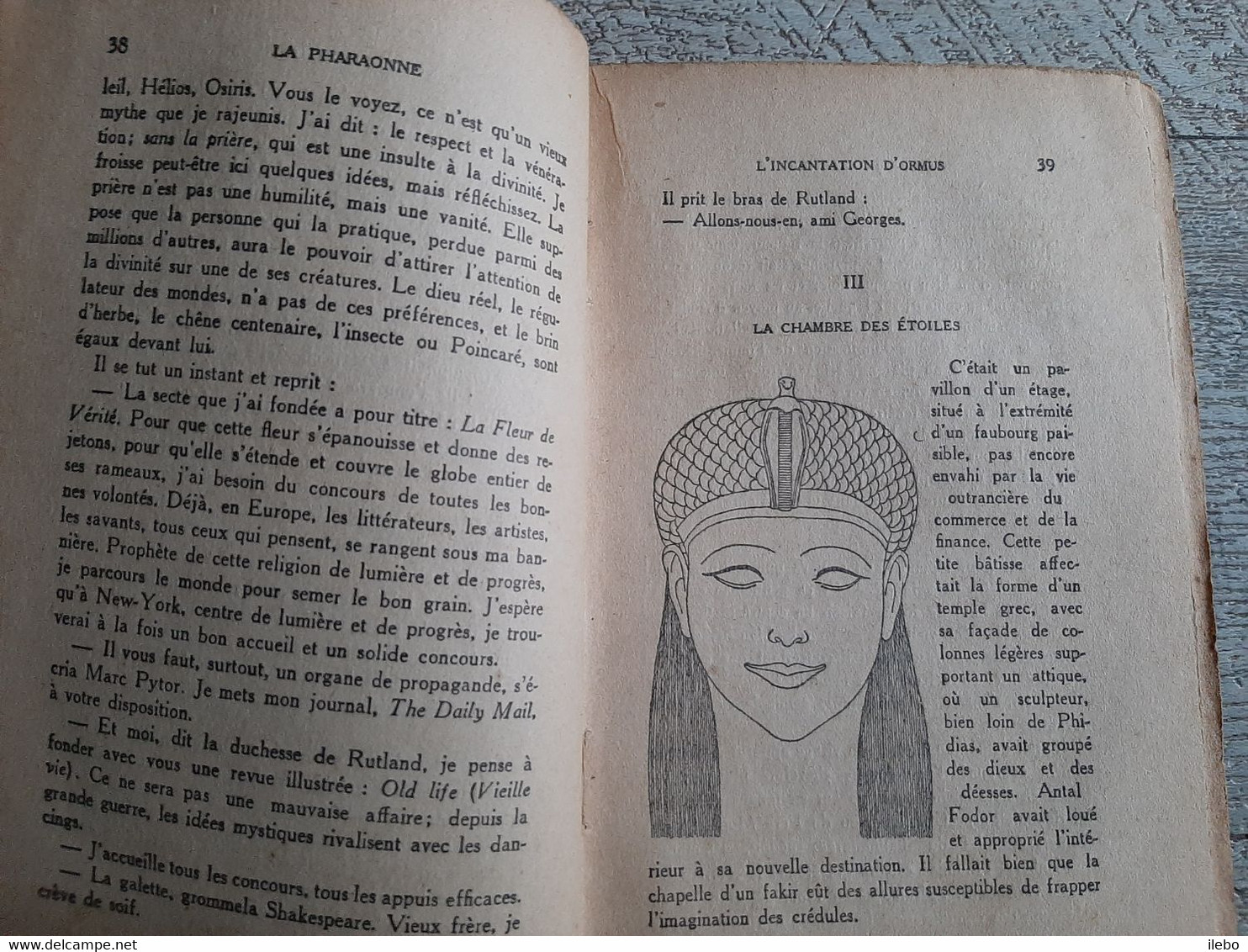 La Pharaonne  Félicien Champsaur Roman Occulte Ferenczi 1929 Illustré égypte - Sonstige & Ohne Zuordnung