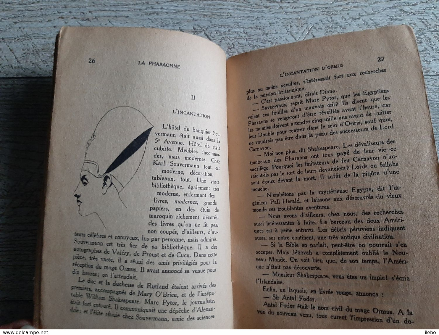 La Pharaonne  Félicien Champsaur Roman Occulte Ferenczi 1929 Illustré égypte - Sonstige & Ohne Zuordnung