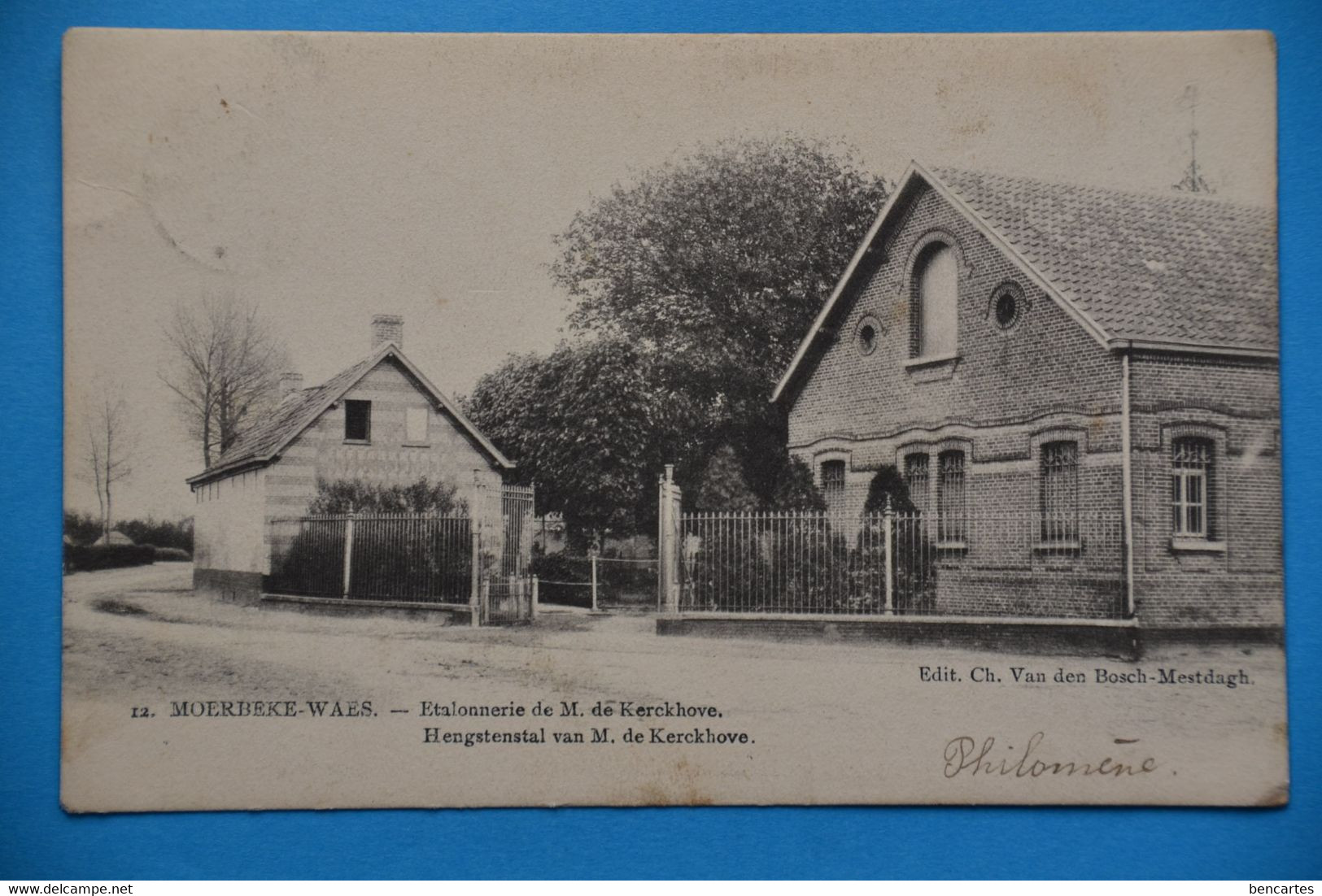 Moerbeke-Waes 1904: Etalonnerie De M.de Kerckhove - Mörbeke-Waas