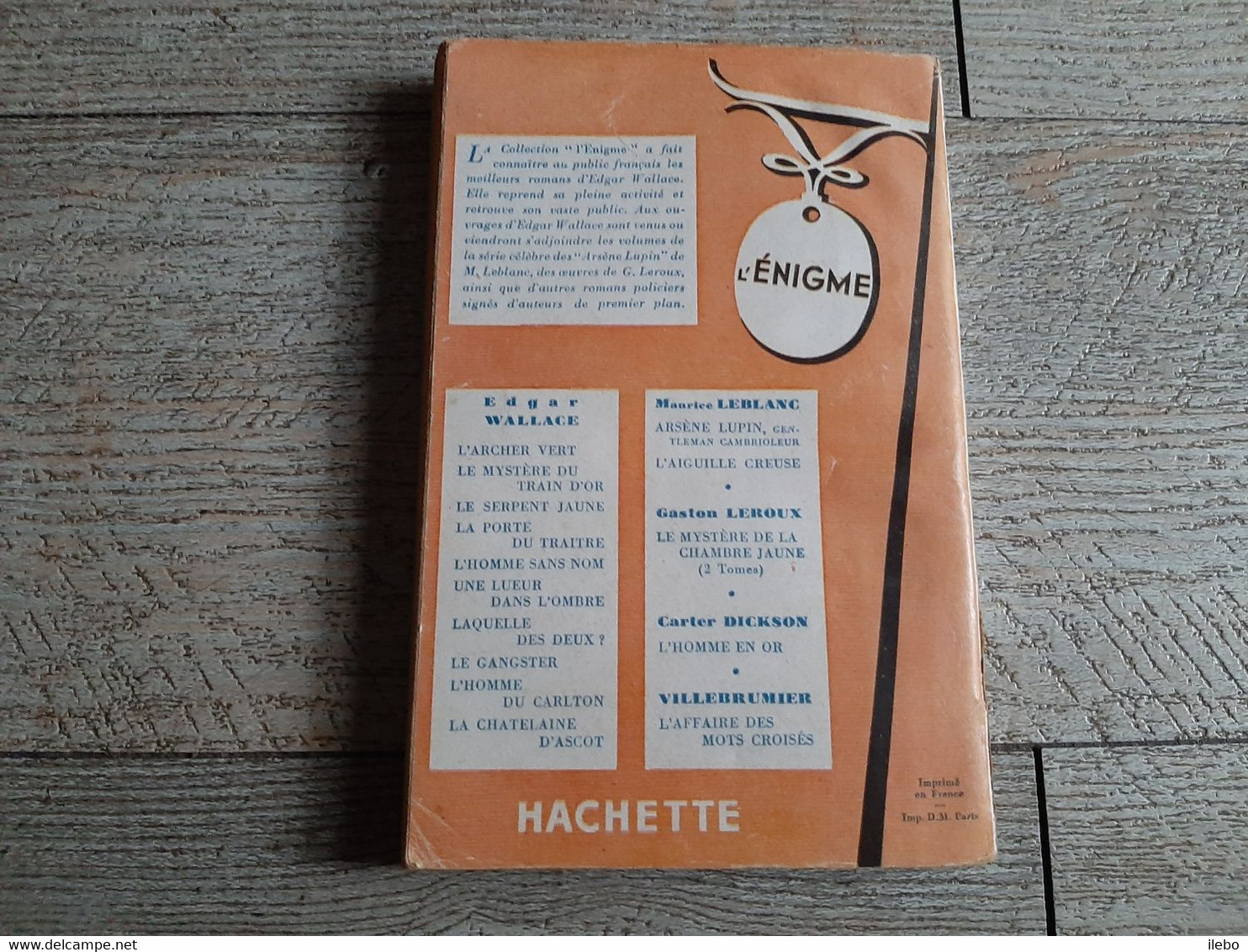 Le Gagnant Du Derby Edgar Wallace Hachette 1947 - Hachette - Point Rouge