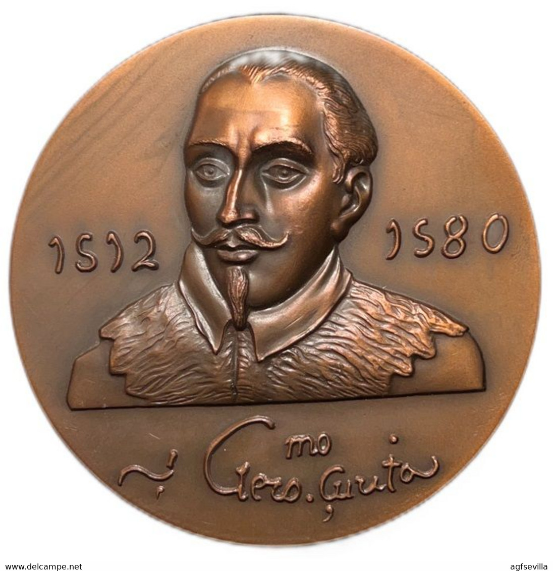 ESPAÑA. MEDALLA F.N.M.T. CONGRESO NACIONAL JERÓNIMO ZURITA. 1.983. BRONCE. ESPAGNE. SPAIN MEDAL - Professionnels/De Société