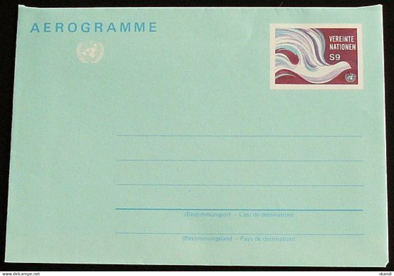 UNO WIEN 1994 Mi-Nr. LF 1 Luftpostfaltbrief Aerogramme Ungebraucht - Brieven En Documenten