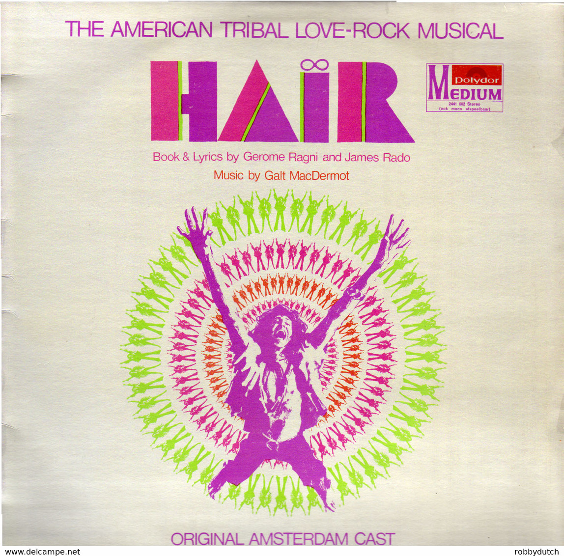 * LP *  HAIR - ORIGINAL AMSTERDAM CAST (+ Focus) - Musicals