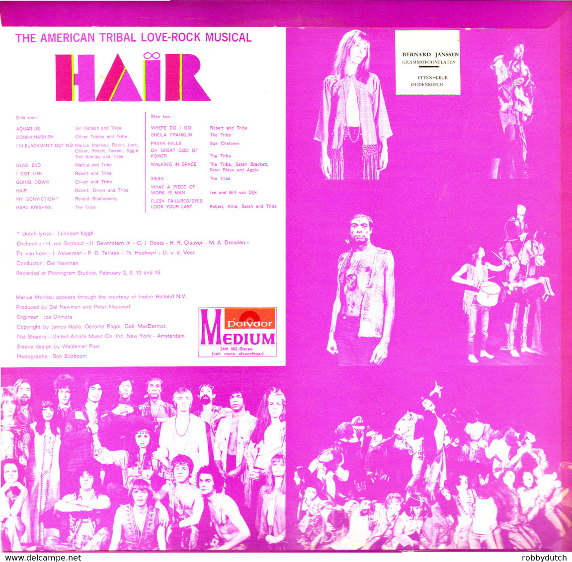 * LP *  HAIR - ORIGINAL AMSTERDAM CAST (+ Focus) - Musicales