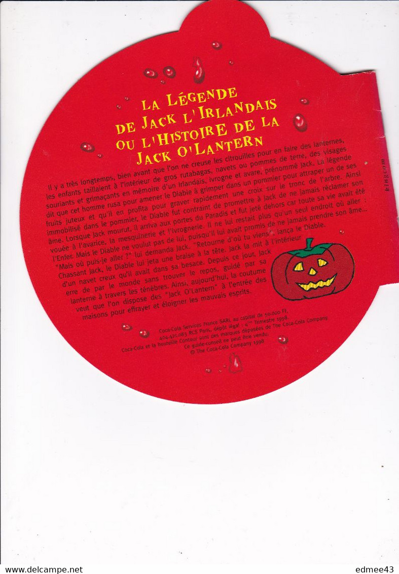 Guide Halloween  COCA-COLA, 1998, 20 Pages, 20 X 21cm - Sonstige & Ohne Zuordnung