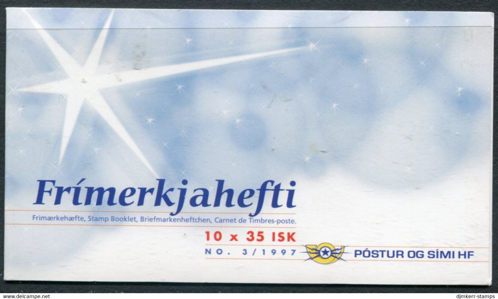 ICELAND  1997 Christmas Booklet MNH / **.  Michel 881 - Booklets