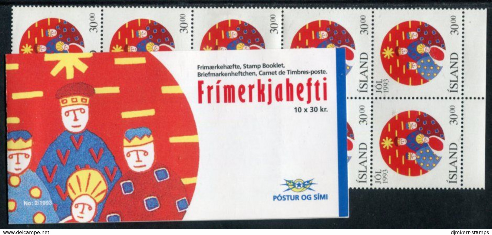 ICELAND  1993 Christmas Booklet MNH / **.  Michel 796 MH - Postzegelboekjes