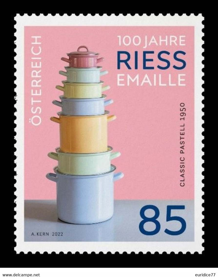 Austria 2022 - 100th Anniversary Of RIESS Enamelware Mnh** - Ongebruikt