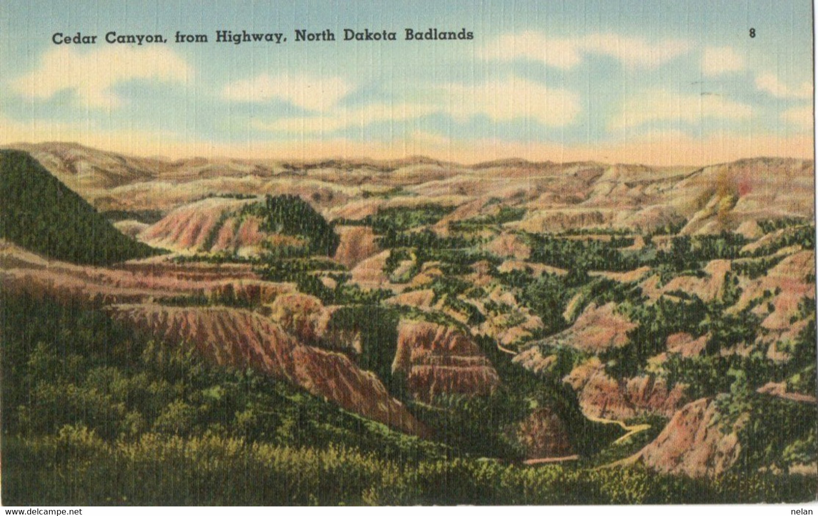 CEDAR CANYON FROM HIGHWAY . NORTH DAKOTA BADLANDS - Sonstige & Ohne Zuordnung