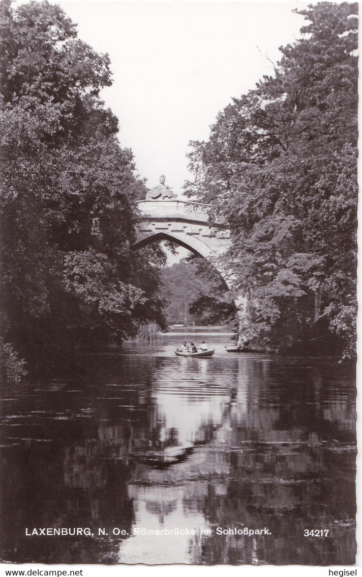 1965, Österreich, Laxenburg, Römerbrücke Im Schlosspark - Laxenburg