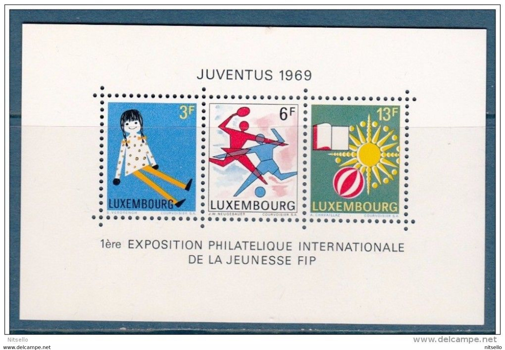 LOTE 1442  ///  (C090)  LUXEMBURGO 1969    YVERT Nº: Block 8 **MNH   ///  CATALOG./COTE: 5,50€ - Blocchi & Foglietti