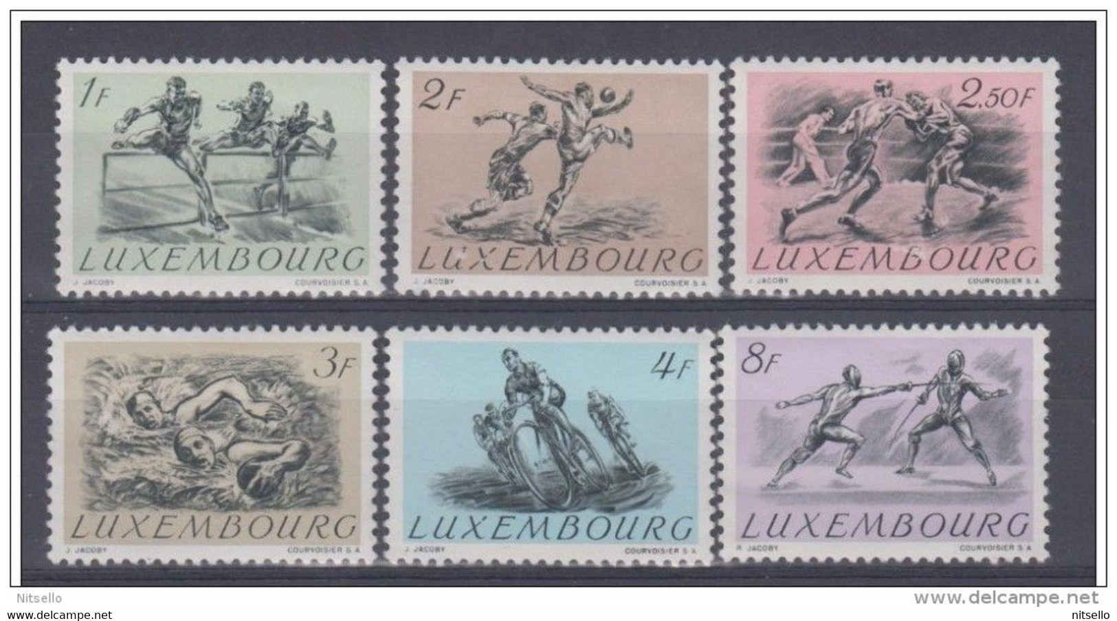 LOTE 1442  /// (C350) LUXEMBURGO    YVERT: 455/460*MH  //  CATALOG/COTE: 35€ - Unused Stamps