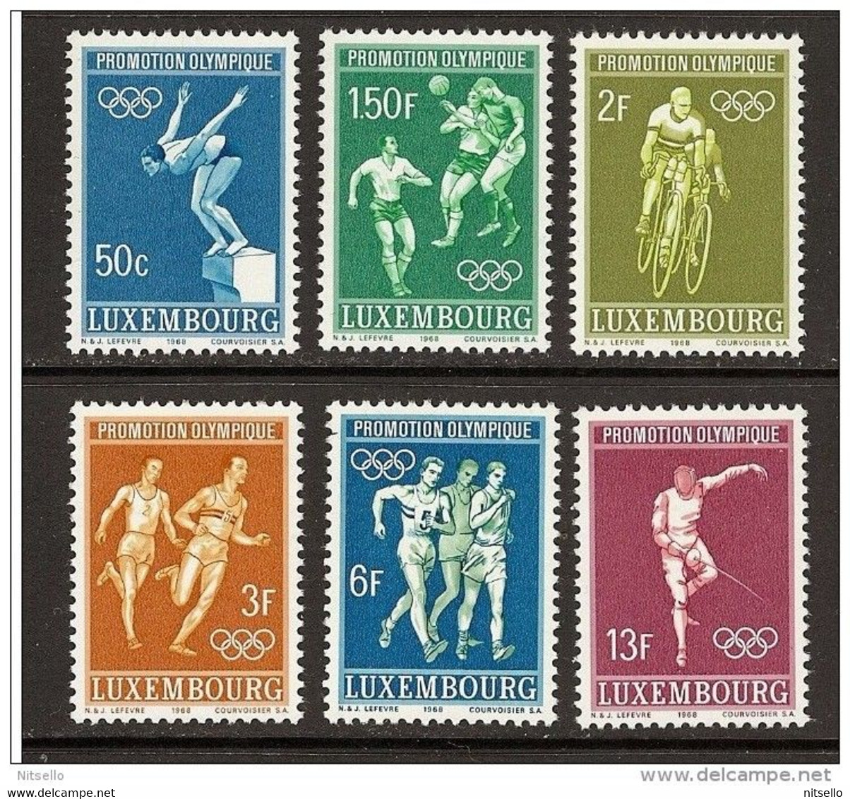 LOTE 1442  ///  (C110) LUXEMBURGO  YVERT Nº: 716/21 ** MNH    //   CATALOG/COTE: 4,5€ - Nuovi