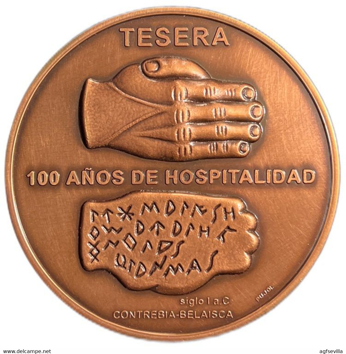 ESPAÑA. MEDALLA CONMEMORATIVA DE HOSTELCO. 2.004. BRONCE. ESPAGNE. SPAIN MEDAL - Professionals/Firms