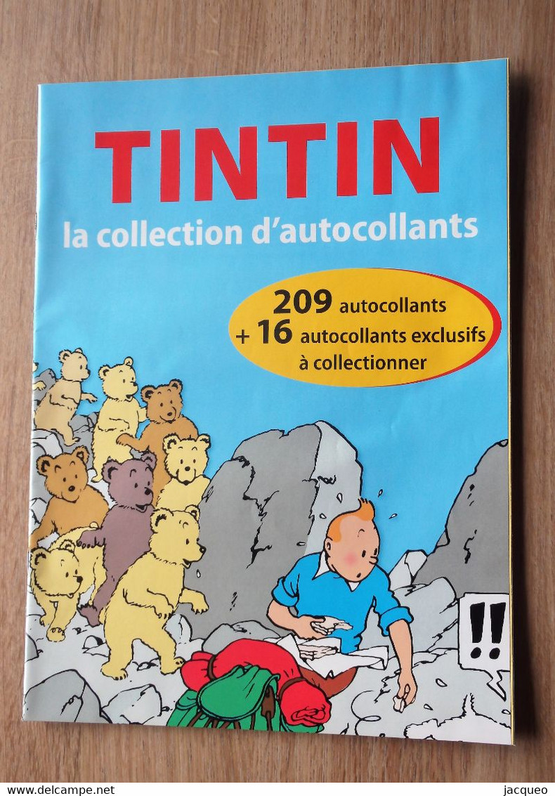 TINTIN  LA COLLECTION D' AUTOCOLLANTS SANS IMAGES  + LE SOIR     2013 - Kuifje