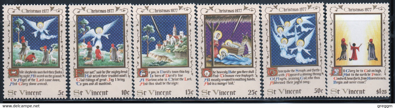 St.Vincent 1977 Set Of Stamps To Celebrate Christmas In Unmounted Mint - St.Vincent (...-1979)