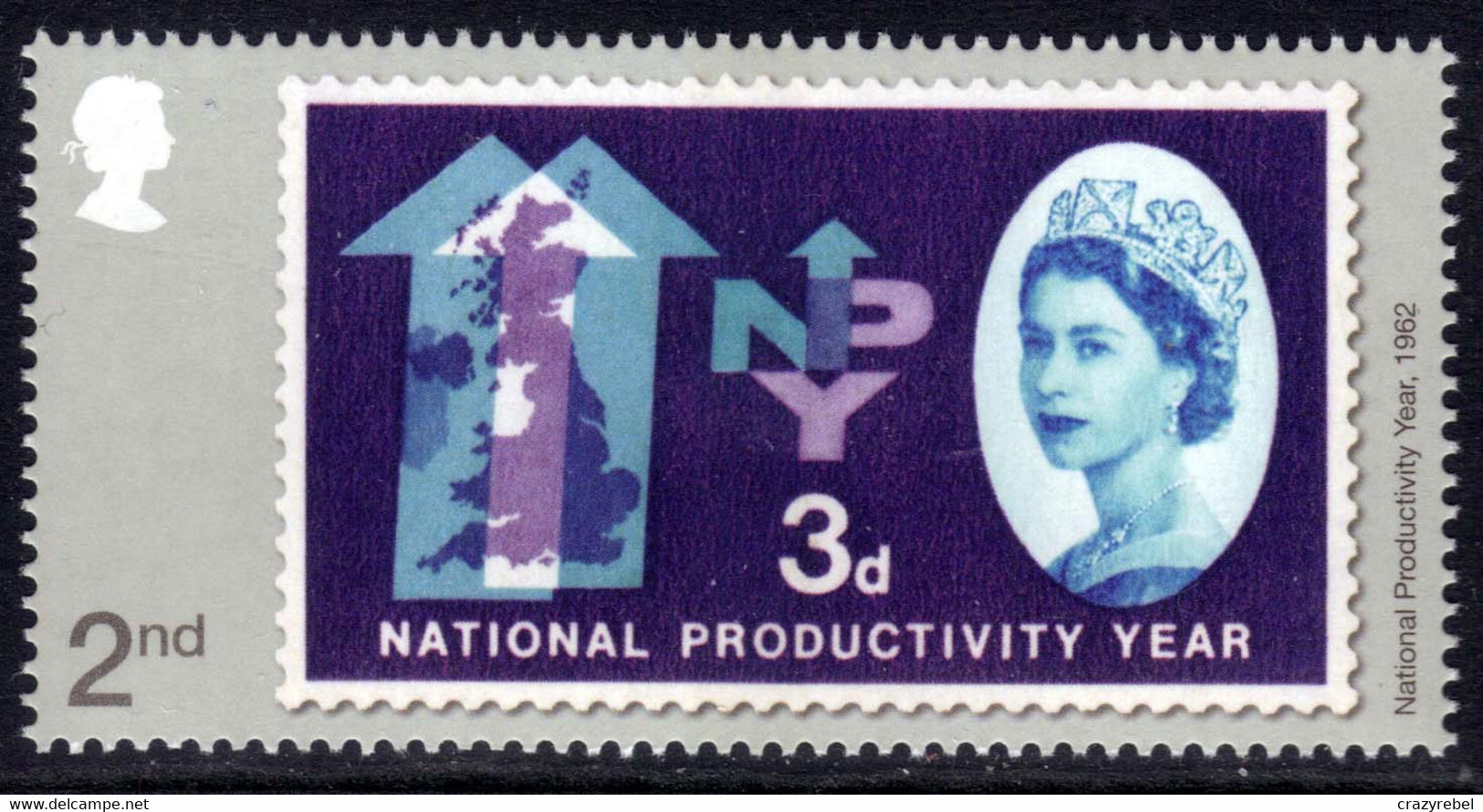 GB 2022 QE2 2nd Stamp Design Of David Gentleman Ex M/S Umm ( H511 ) - Unused Stamps