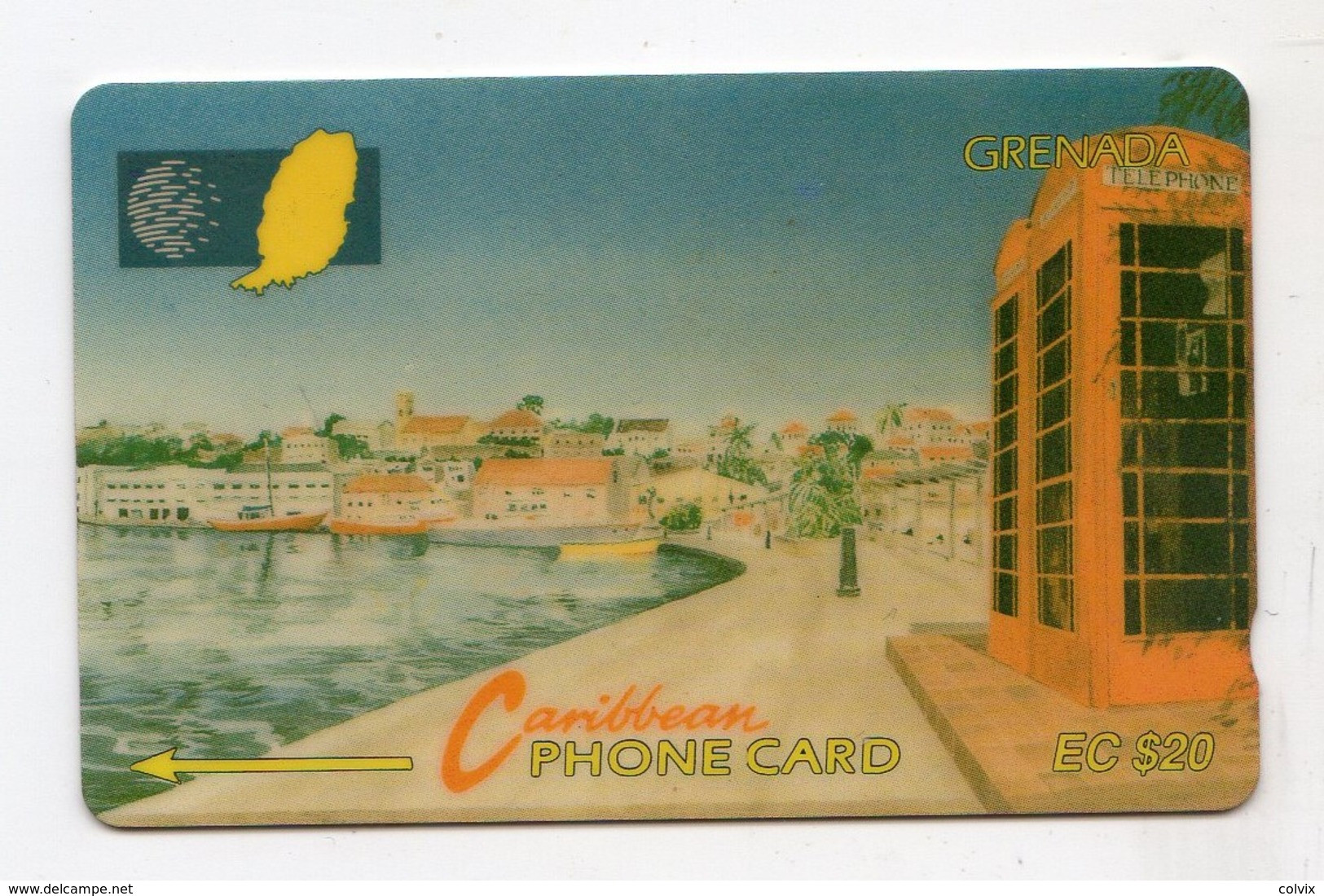 GRENADE CARAIBES TELECARTE CABLE & WIRELESS MV Cards GRE-10B 1995 EC $20  CN 10CGRB - Grenada (Granada)
