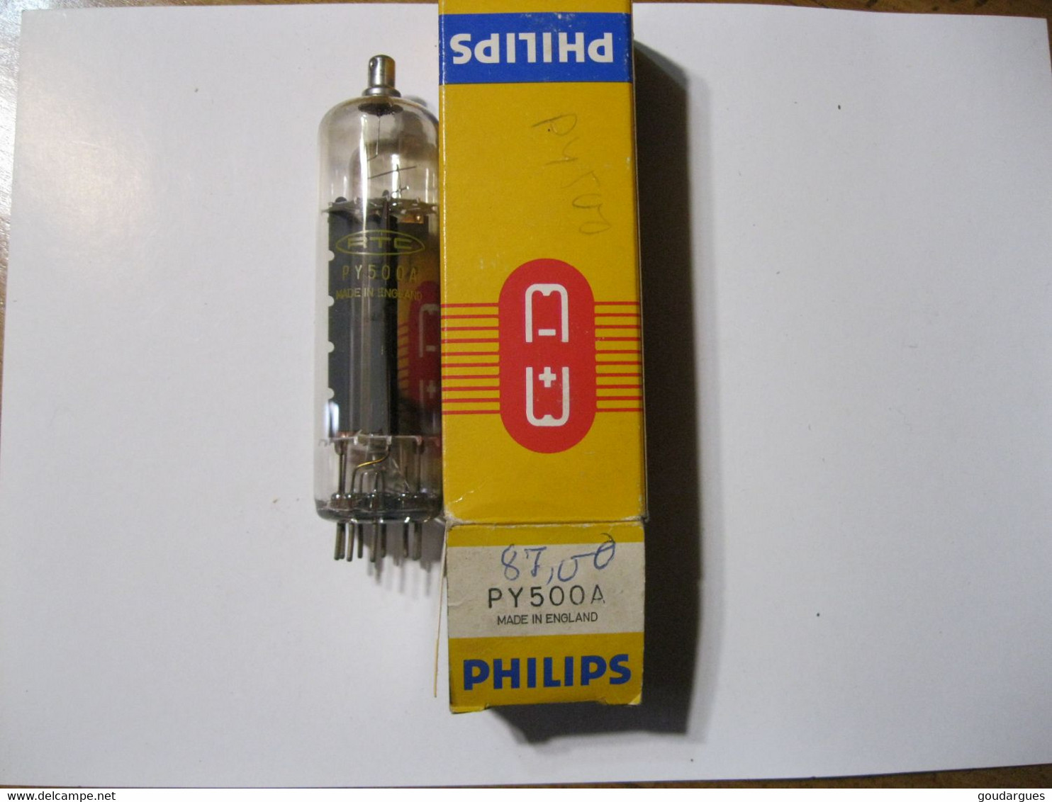 Philips  Tube R.T.C. - PY 500 A - Made In England - Tubi