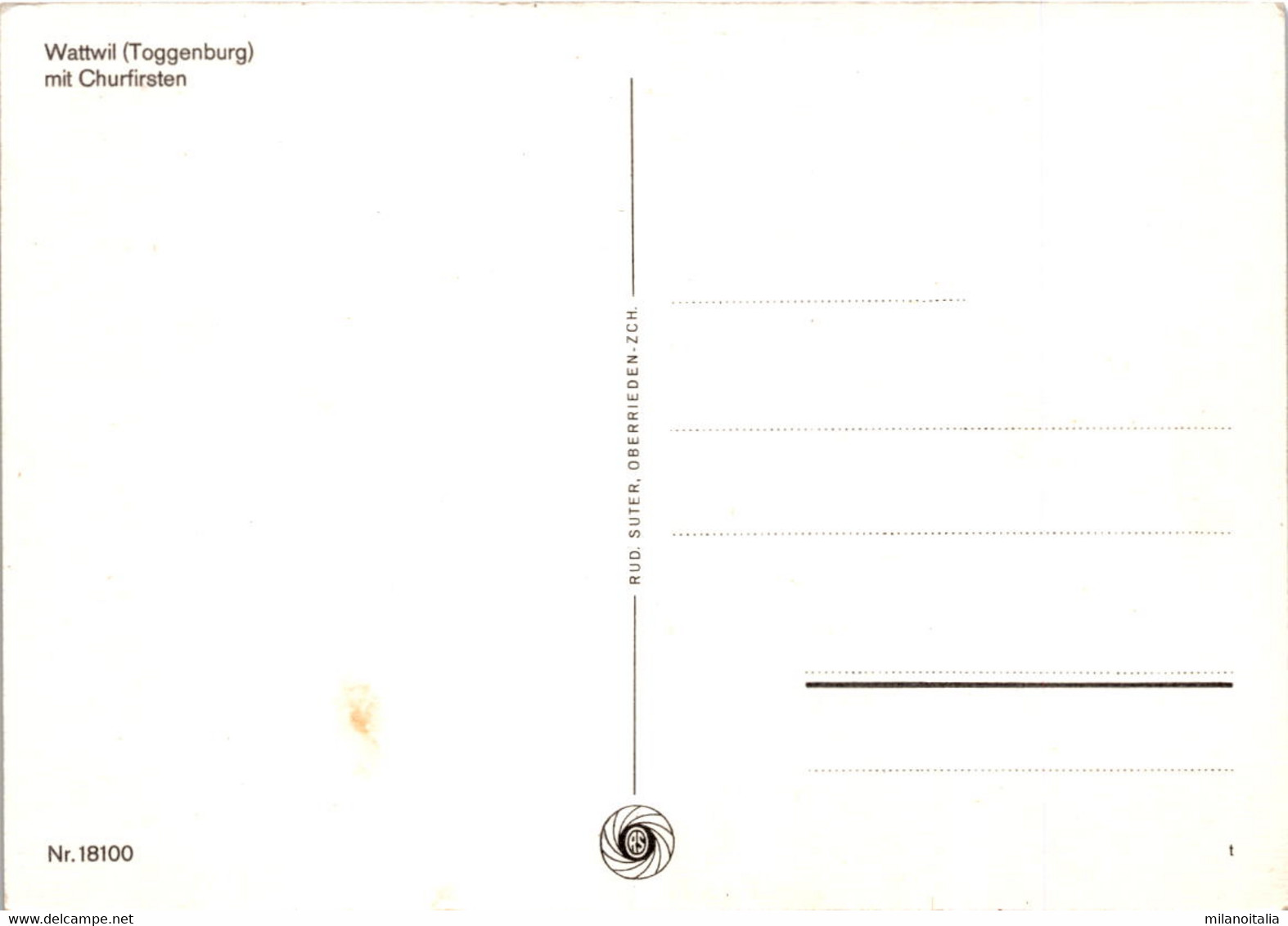 Wattwil (Toggenburg) Mit Churfirsten (18100) - Wattwil