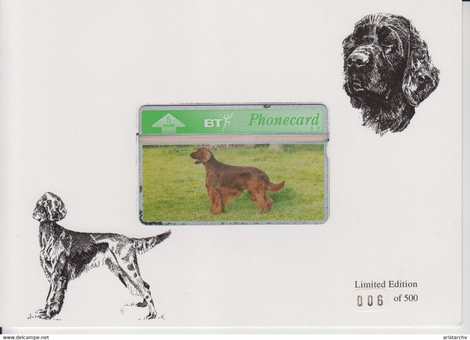 UNITED KINGDOM 1993 IRISH SETTER MINT IN FOLDER - BT Insieme Da Collezione