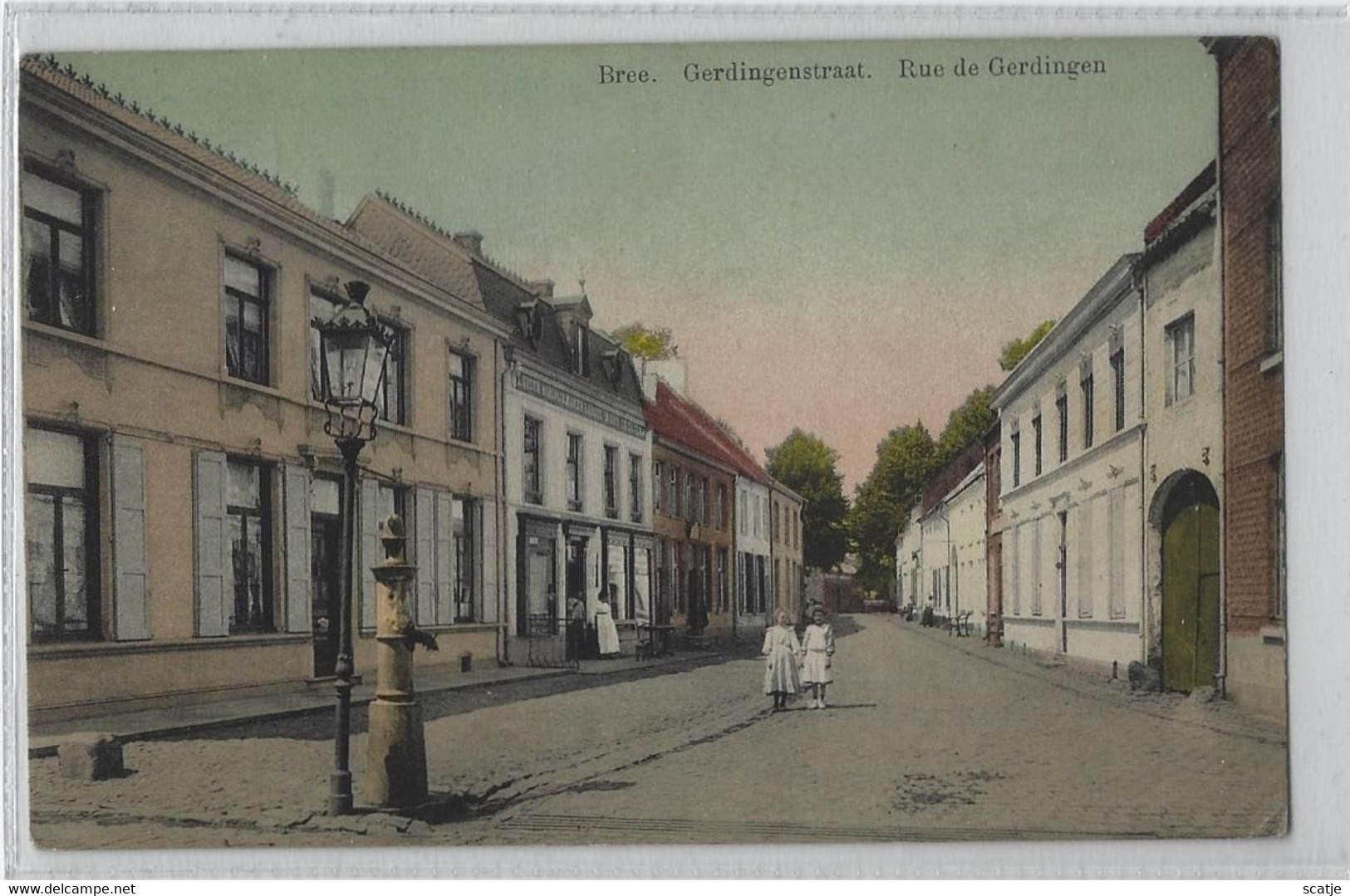 Bree.   -    Gerdingenstraat.   -   1912   Naar   Laeken - Bree
