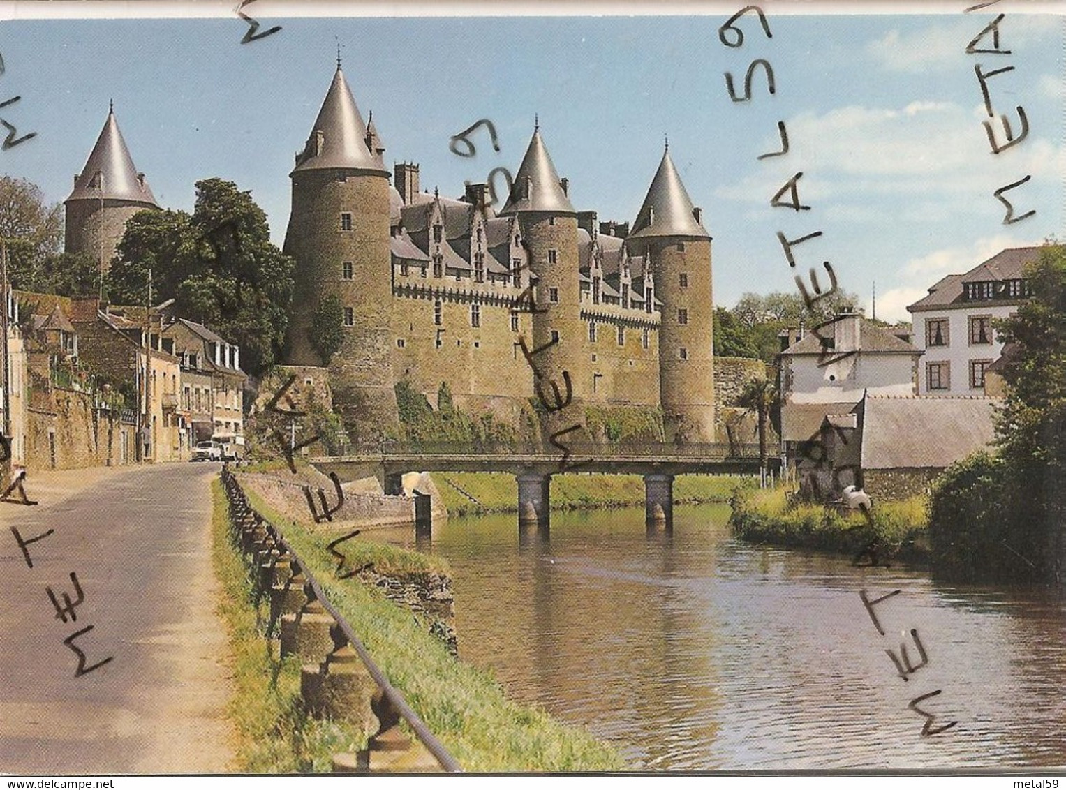 Josselin, Le Château Et Le Pont De Sainte Croix - Josselin