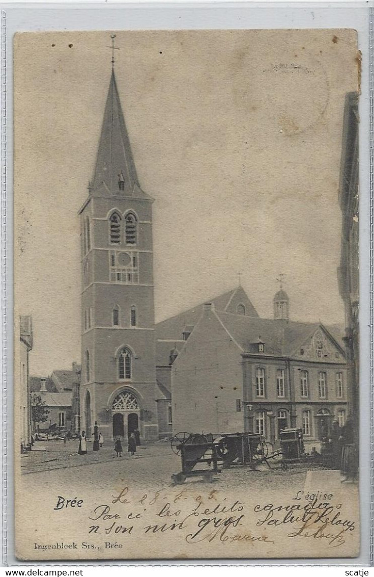Bree.   -     L'Eglise   -   1903   Naar   Mont-sur-Marchienne - Bree