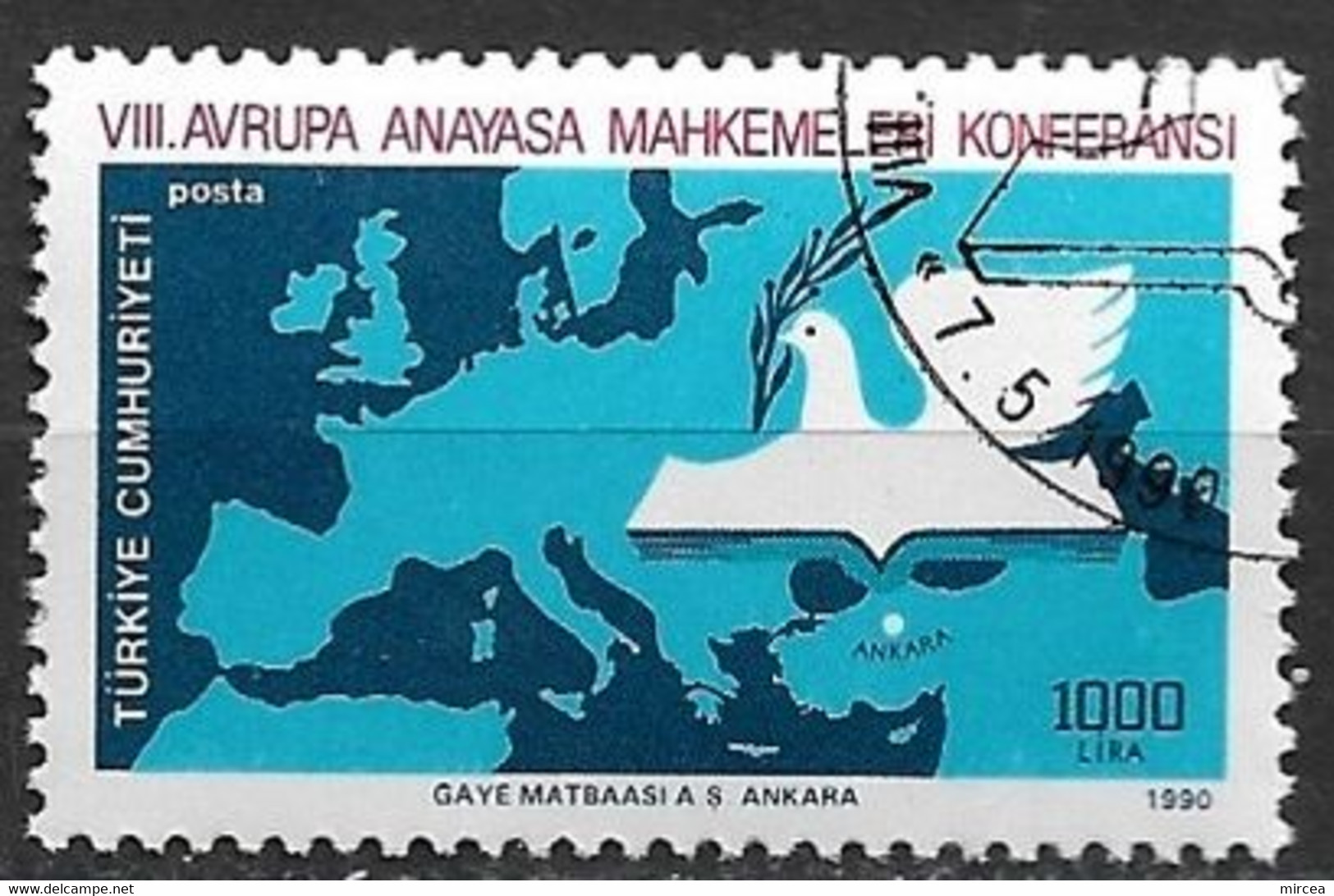 C702 - Turquie 1990 - Europe Neuf** - Used Stamps