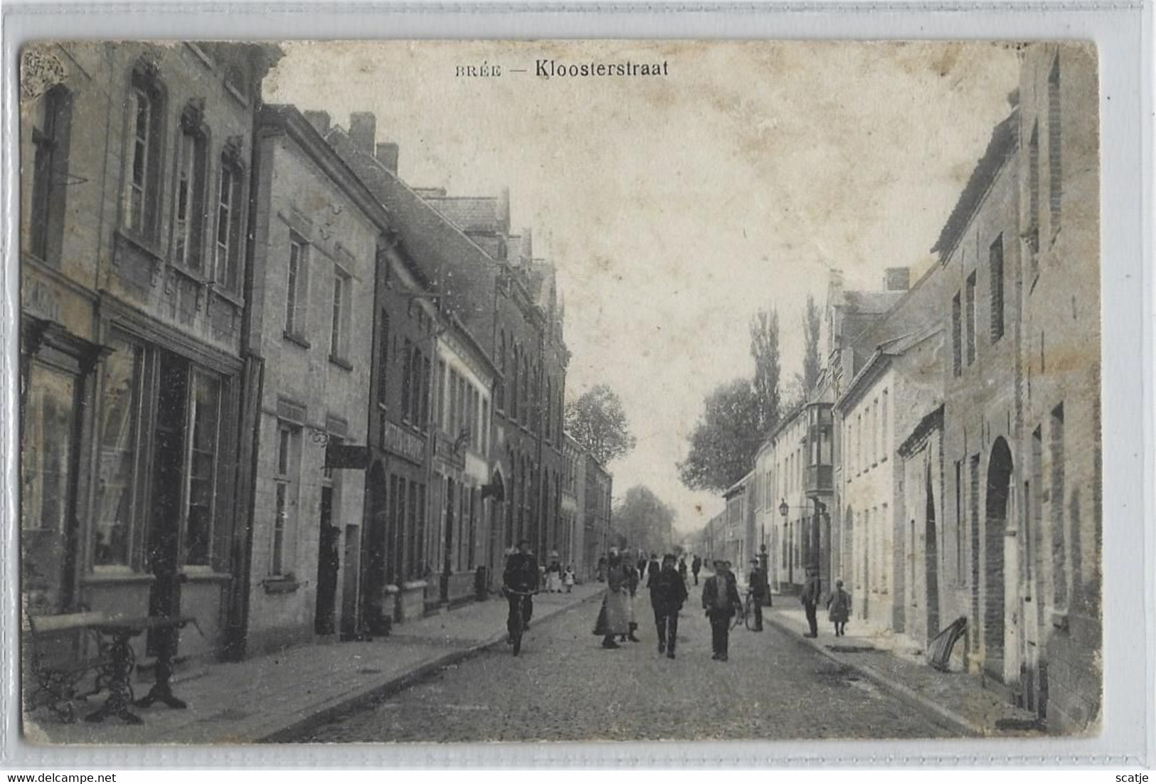Bree.   -    Kloosterstraat  (staat Zie Scan)  -   1922   Naar   Luxembourg - Bree