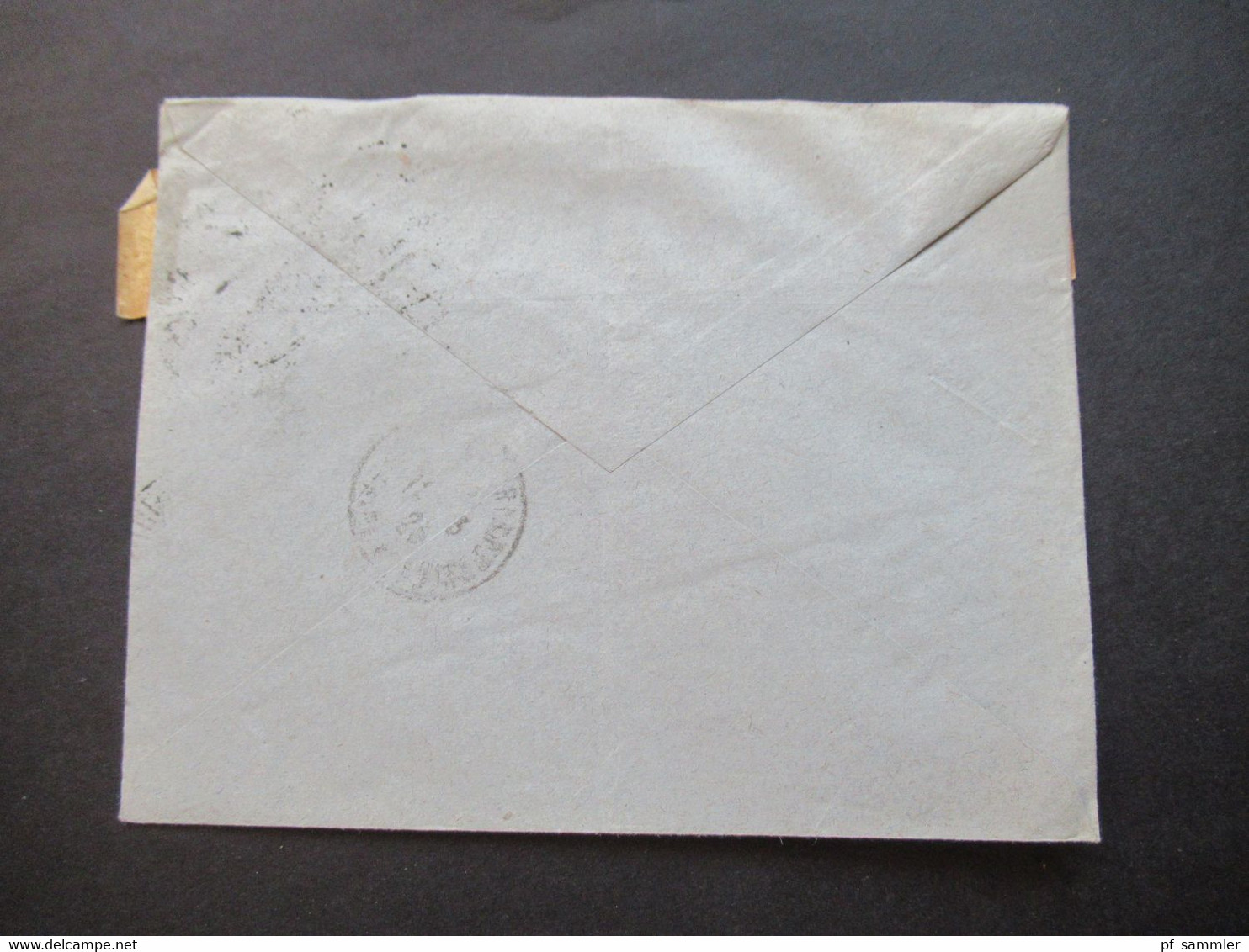 Frankreich 1923 Umschlag Mit Aufkleber Societe Cooperative Militaire / Stempel Succursale De Tours Rue De L'Alma - Lettres & Documents