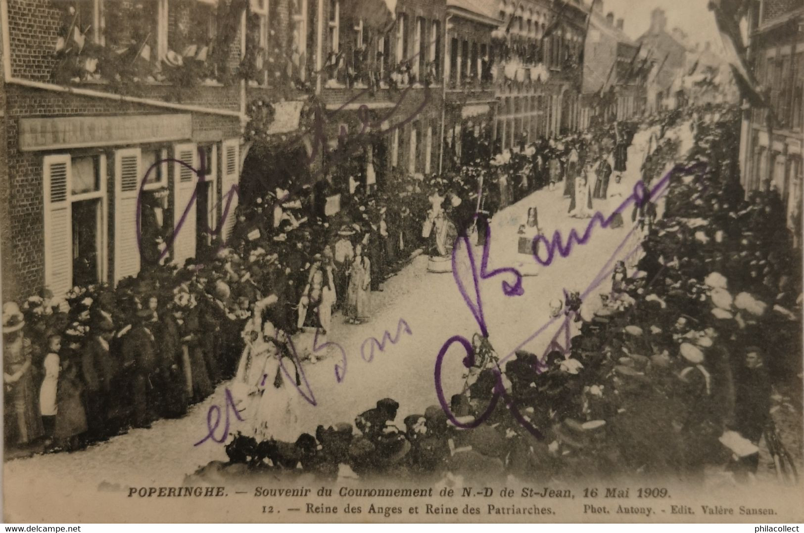 Poperinge - Poperinghe // Reine Des Anges  Souvenir Du Couronnement  1909 // 1914 - Poperinge