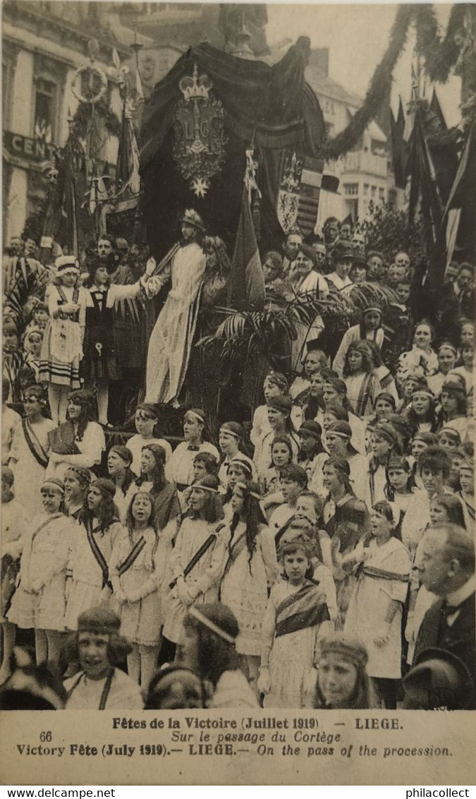 Liege // Fetes De La Victoire 1919 // Sur Passage Du Cortege 19?? - Liege