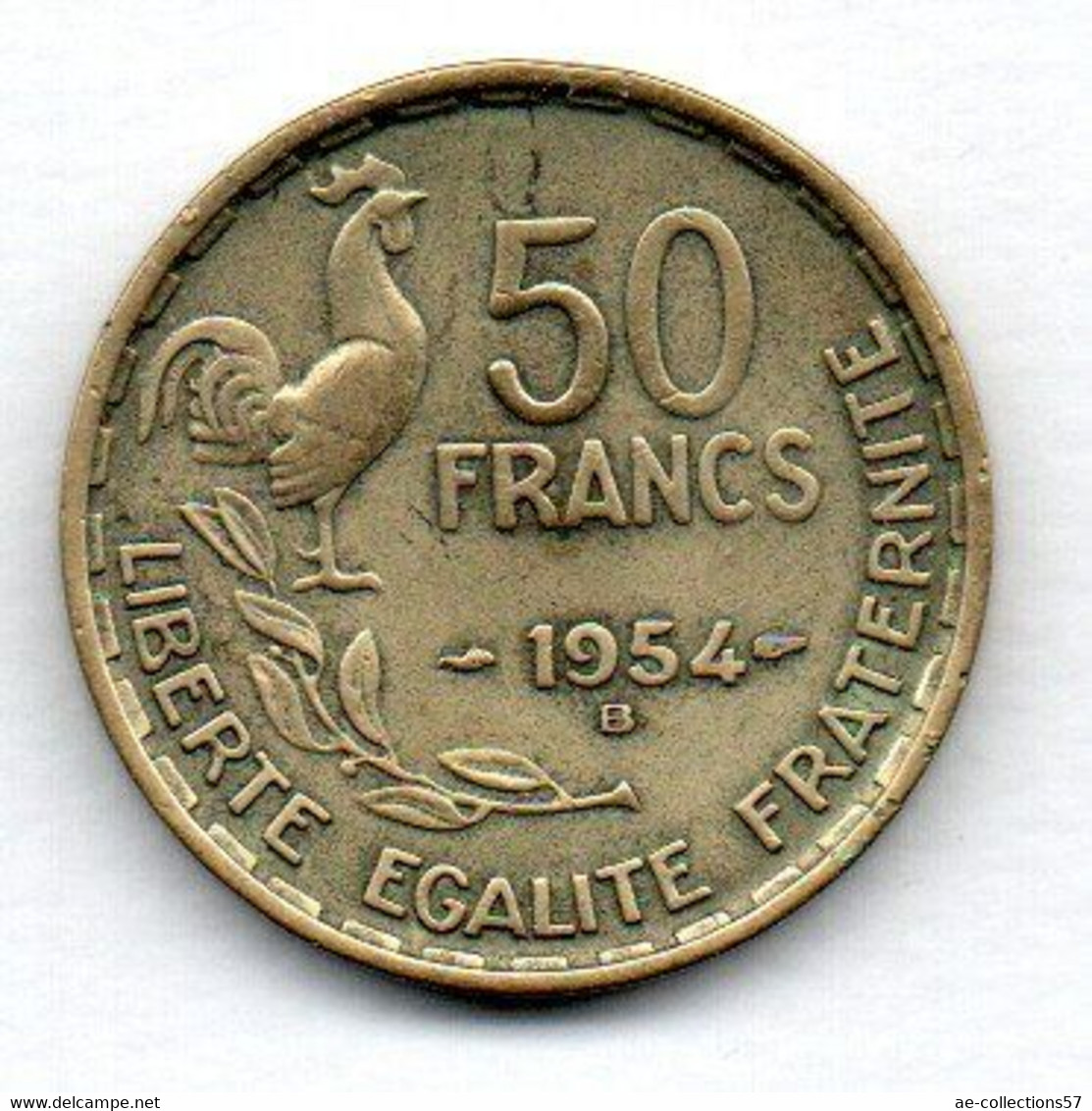 50 Francs  --    1954 B --  TB+ - Other & Unclassified