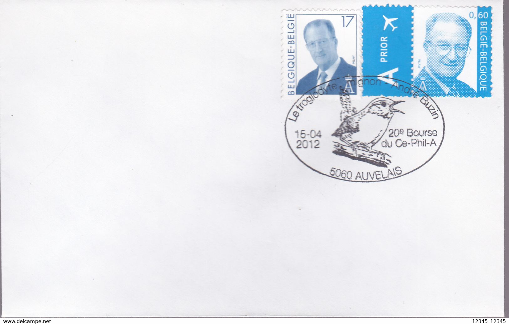 België 2012, Cancellation With Bird Motive - Lettres & Documents