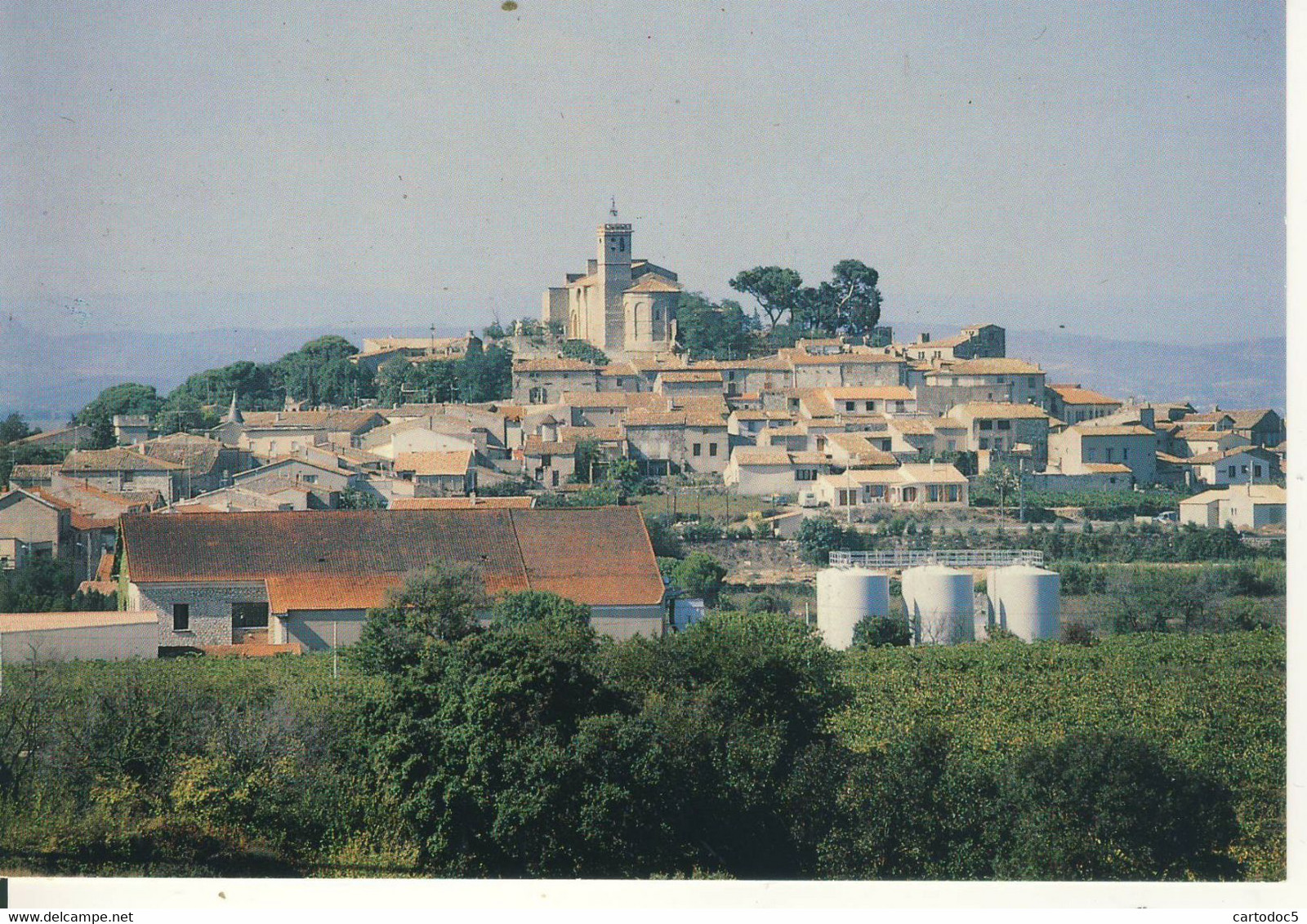 Saint Pons De Mauchiens  Vue Générale Du Village Cp Format 10-15 - Saint-Pons-de-Mauchiens