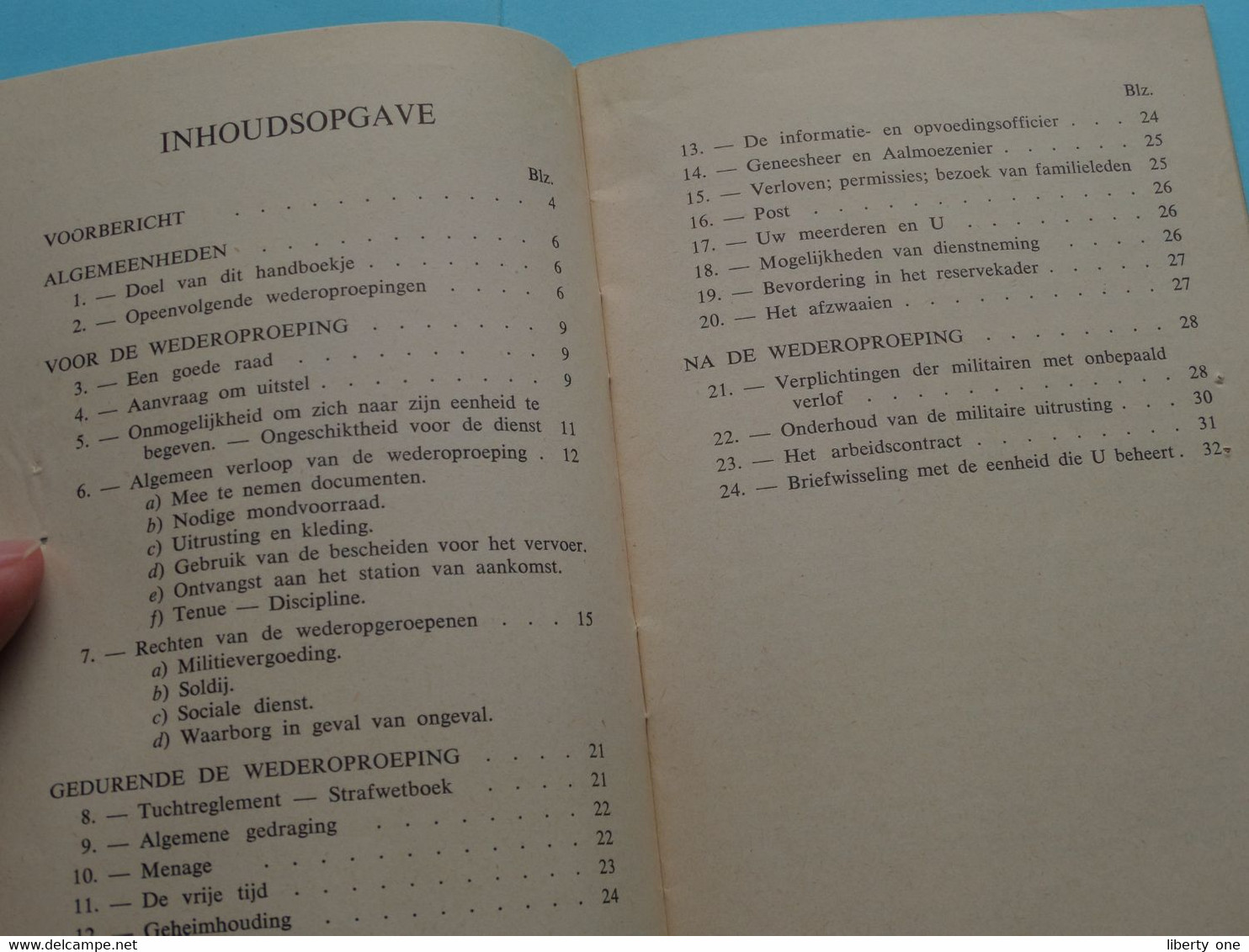 VOORLICHTING Voor De WEDEROPGEROEPENEN Info En Opvoeding Bij De KRIJGSMACHT > 1956 ( Zie Foto's ) Compleet ! - Documentos