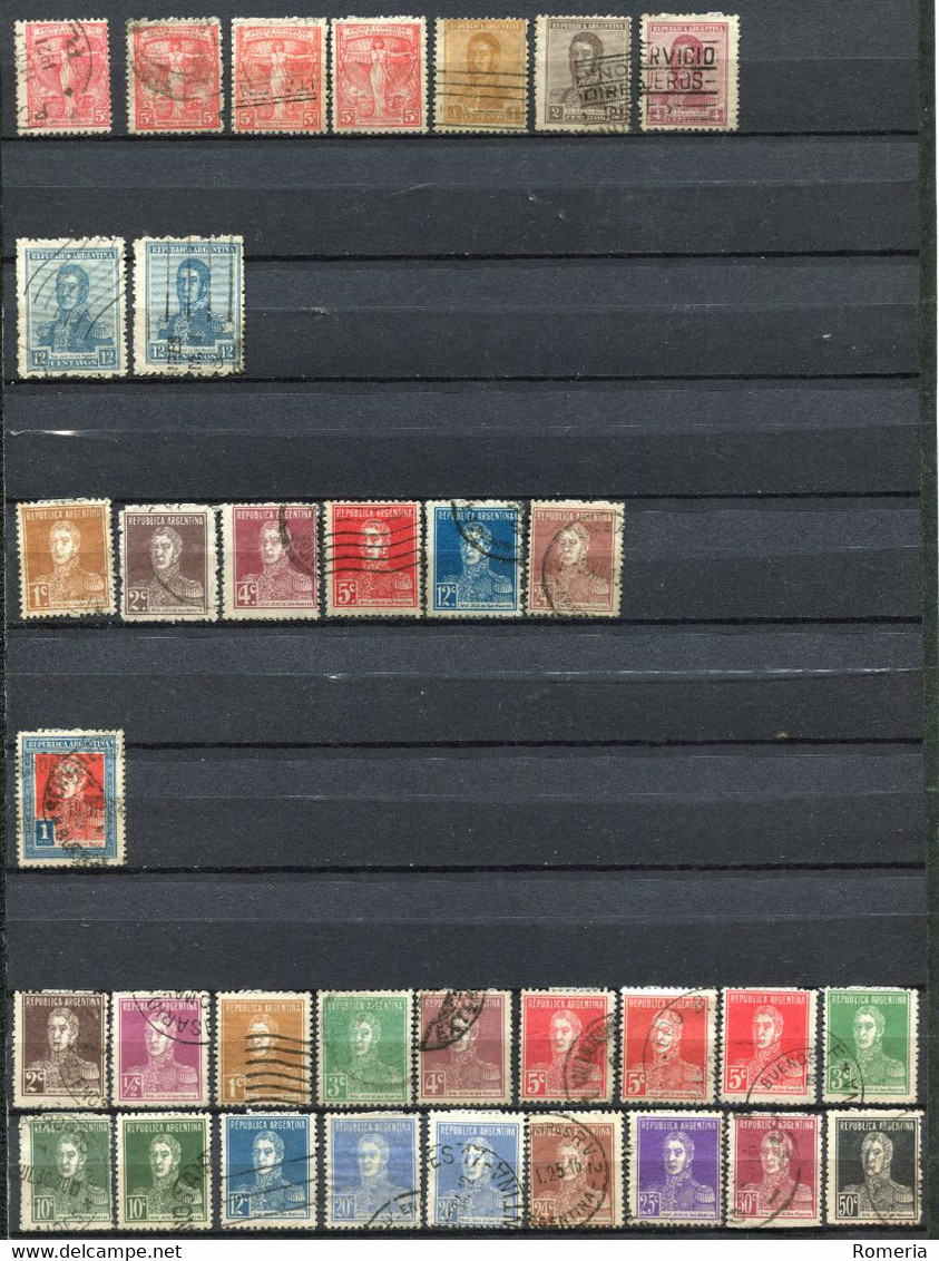 Argentine - 1921 -> 1922 - Lot Timbres Oblitérés - Nºs Dans Description - Oblitérés